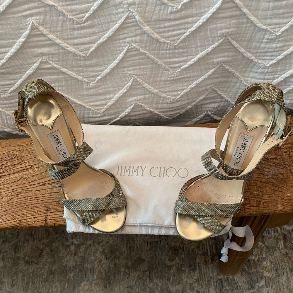 Jimmy Choo Strapped heels - size 38 1/2